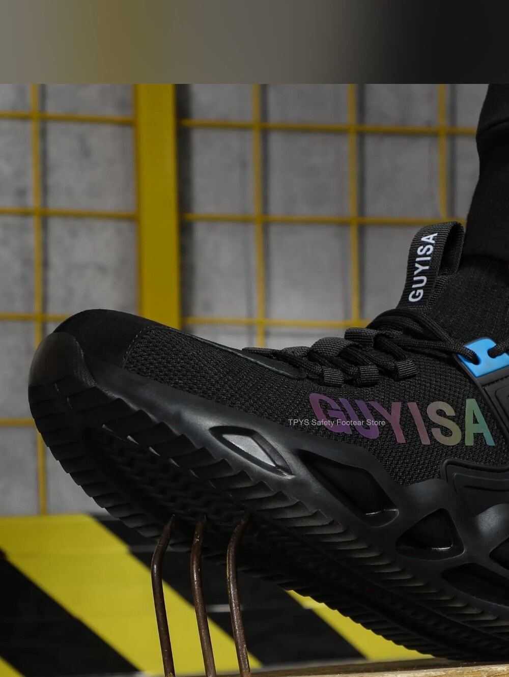 New Guyisa Steel Toe Anti-Smash Safety Work Constuction Sneakers Size 10 - Picture 9 of 16